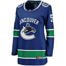 Load image into Gallery viewer, Troy Stecher Vancouver Canucks  Women's Home Breakaway Player Jersey - Blue NHL Women Jersey