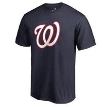 Load image into Gallery viewer, Washington Nationals Secondary Color Primary Logo T-Shirt - Navy MLB T-shirt