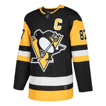 Load image into Gallery viewer, Sidney Crosby Pittsburgh Penguins Player Jersey - Black NHL Jersey