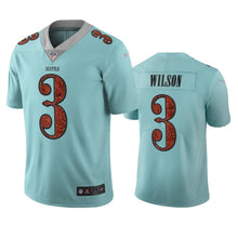 Load image into Gallery viewer, Seattle Seahawks Russell Wilson Light Blue City Edition Jersey NFL Jersey