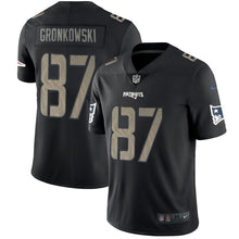Load image into Gallery viewer, Patriots #87 Gronkowskiimpact Black Color Rush Limited Jersey - NFL Jersey
