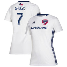 Load image into Gallery viewer, Women's Fc Dallas Carlos Gruezo White 2019 Secondary Player Jersey