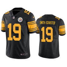 Load image into Gallery viewer, Steelers Juju Smith Schuster 19 Jersey Black Color Rush Limited NFL Jersey