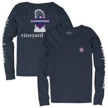 Load image into Gallery viewer, Washington Nationals Vineyard Vines 2019 World Series Champions Long Sleeve T-Shirt - Navy MLB T-shirt