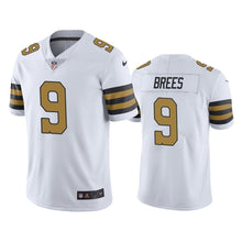 Load image into Gallery viewer, Saints Drew Brees 9 Jersey White Color Rush Limited NFL Jersey