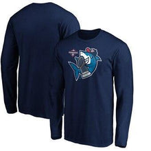 Load image into Gallery viewer, Washington Nationals Majestic 2019 World Series Champions Trophy Shark Long Sleeve T-Shirt - Navy MLB T-shirt