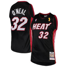 Load image into Gallery viewer, Shaquille O'neal Miami Heat Mitchell &amp; Ness 2005-06 Hardwood Classics Authentic Jersey - Black
