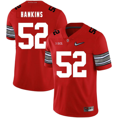 Ohio State Johnathan Hankins 52 Red Football Jersey