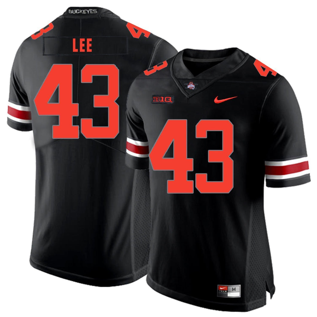 Ohio State Darron Lee 43  Black 1 Football Jersey