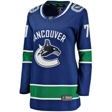 Load image into Gallery viewer, Tanner Pearson Vancouver Canucks  Women's Home Breakaway Player Jersey - Blue NHL Women Jersey