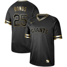Load image into Gallery viewer, San Francisco Giants Bonds #25 Men Black Gold Edition Mlb Jersey