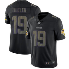 Load image into Gallery viewer, Vikings#19 Thielenimpact Black Color Rush Limited Jersey - NFL Jersey