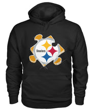 Load image into Gallery viewer, Pittsburgh-Steelers Puzzle Collection T-Shirt 2018 - Hoodie