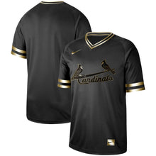 Load image into Gallery viewer, St. Louis Cardinals  Men Black Gold Edition Mlb Jersey