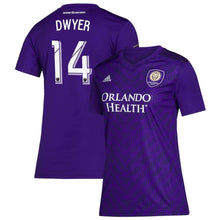 Load image into Gallery viewer, Women&#39;s Orlando City Sc Dom Dwyer Purple 2019 Bring The Noise Player Jersey