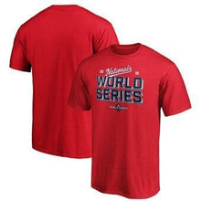 Load image into Gallery viewer, Washington Nationals Majestic 2019 World Series Bound Can Of Corn T-Shirt - Red MLB T-shirt
