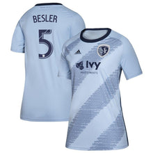 Load image into Gallery viewer, Women&#39;s Sporting Kansas City Matt Besler Blue 2019 Primary Player Jersey