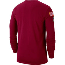 Load image into Gallery viewer, Washington Redskins Nike 2019 Salute To Service Sideline Performance Long Sleeve Shirt - Burgundy - NFL Long Sleeve