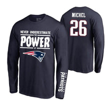 Load image into Gallery viewer, Sony Michel Long Sleeve Power Nfl T-Shirt NFL Long Sleeve