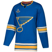 Load image into Gallery viewer, St. Louis Blues 2019 Stanley Cup Champions Alternate Patch Jersey - Blue NHL Jersey