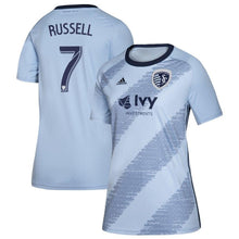 Load image into Gallery viewer, Women&#39;s Sporting Kansas City Johnny Russell Blue 2019 Primary Player Jersey