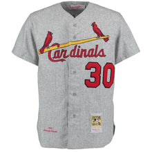Load image into Gallery viewer, Orlando Cepeda 1967 St. Louis Cardinals Mitchell &amp; Ness Throwback Jersey - Gray