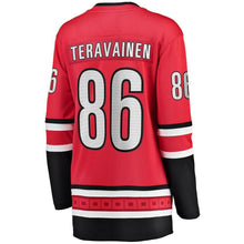 Load image into Gallery viewer, Teuvo Teravainen Carolina Hurricanes Women's Home Breakaway Player Jersey - Red NHL Women Jersey