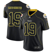 Load image into Gallery viewer, Steelers #19 Smith-Schusterlights Out Black Color Rush Limited Jersey - NFL Jersey