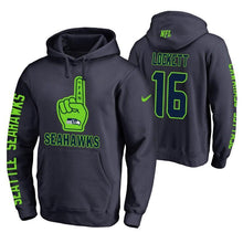 Load image into Gallery viewer, Tyler Lockett 16 Seahawks No.1 Fan Pullover Hoodie NFL Men's Hoodie