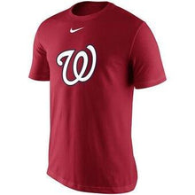 Load image into Gallery viewer, Washington Nationals  Legend Batting Practice Primary Logo Performance T-Shirt - Red MLB T-shirt