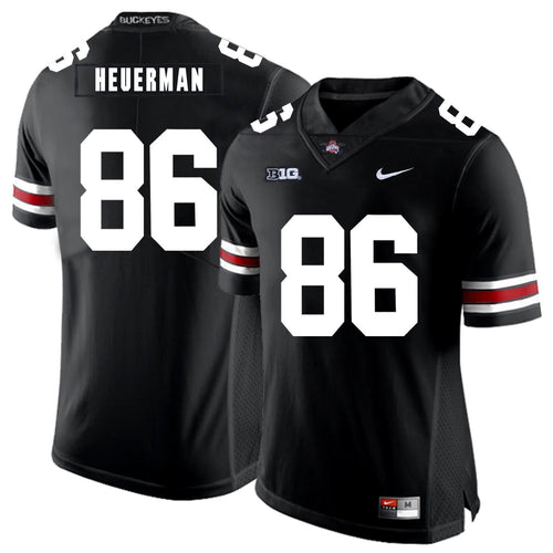 Ohio State Jeff Heuerman 86 Black 2 Football Jersey