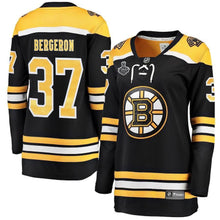 Load image into Gallery viewer, Patrice Bergeron Boston Bruins2019 Stanley Cup Final Bound Women's Home Breakaway Player Jersey - Black