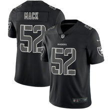 Load image into Gallery viewer, Raiders Mack #52Impact Black Color Rush Limited Jersey - NFL Jersey