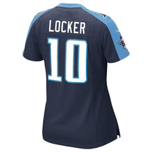 Load image into Gallery viewer, Tennessee Titans Jake Locker Tennessee Titans Womens Game Jersey Navy