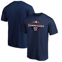 Load image into Gallery viewer, Washington Nationals Majestic 2019 World Series Champions Logo T-Shirt - Navy MLB T-shirt
