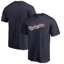 Load image into Gallery viewer, Washington Nationals  Team Wordmark T-Shirt - Navy MLB T-shirt