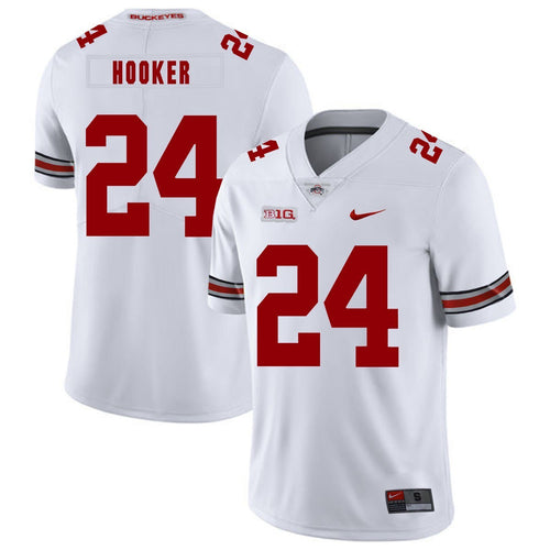 Ohio State Malik Hooker 24 White Football Jersey