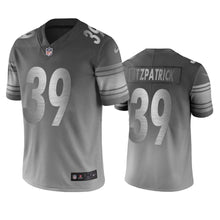 Load image into Gallery viewer, Pittsburgh Steelers Minkah Fitzpatrick Silver Gray City Edition Jersey NFL Jersey