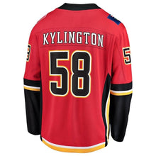 Load image into Gallery viewer, Oliver Kylington Calgary Flames Home Breakaway Player Jersey - Red NHL Jersey