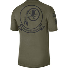 Load image into Gallery viewer, Washington Redskins Nike 2019 Salute To Service Sideline Seal Legend Performance T-Shirt - Olive - NFL TShirt