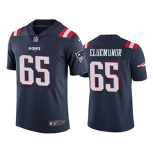 Load image into Gallery viewer, Patriots Jermaine Eluemunor Color Rush Limited Navy Men's Jersey NFL Jersey