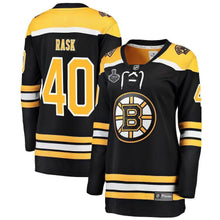 Load image into Gallery viewer, Tuukka Rask Boston Bruins 2019 Stanley Cup Final Bound Women's Home Breakaway Player Jersey - Black