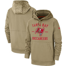 Load image into Gallery viewer, Tampa Bay Buccaneers Nike 2019 Salute To Service Sideline Therma Pullover Hoodie - Tan - NFL Pullover Hoodie