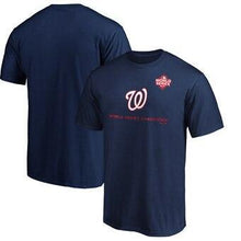Load image into Gallery viewer, Washington Nationals Majestic 2019 World Series Champions Rally Cap T-Shirt - Navy MLB T-shirt
