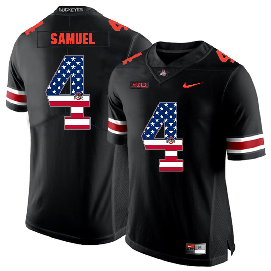 Ohio State Curtis Samuel 4 American Flag Black 1 Football Jersey