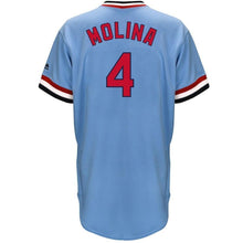 Load image into Gallery viewer, Yadier Molina St. Louis Cardinals 1984 Turn Back The Clock Throwback Player Jersey - Light Blue