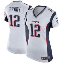 Load image into Gallery viewer, Tom Brady New England Patriots Women's Game Jersey - White
