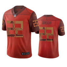 Load image into Gallery viewer, San Francisco 49Ers Matt Breida Orange City Edition Jersey NFL Jersey