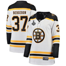 Load image into Gallery viewer, Patrice Bergeron Boston Bruins 2019 Stanley Cup Final Bound Women's Breakaway Player Jersey – White