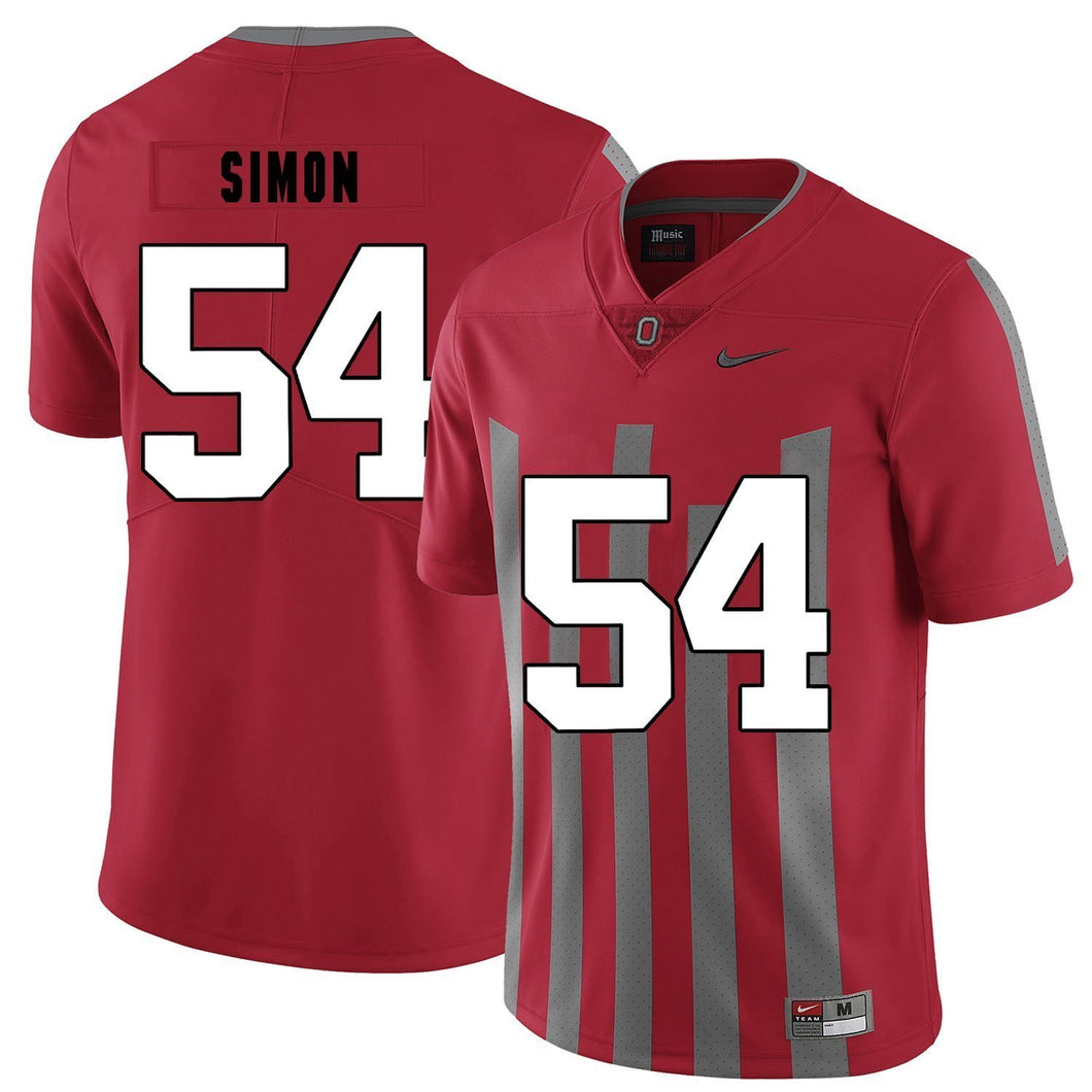 Ohio State John Simon 54 Red 1 Football Jersey